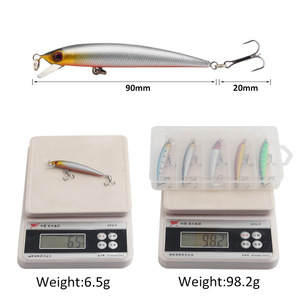 Leurre Minnow XY-289 9cm 6.5g, leurre dur coulant pour la pêche en eau douce, leurre de fond, appâts artificiels en plastique - Product Image 3