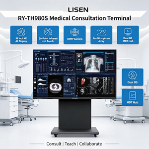 Nouvel écran de surveillance hospitalier TFT LCD 98 pouces avec écran tactile, rétroéclairage LED par collage optique, interfaces DP/USB, et calibrage DICOM - Product Image 3