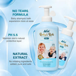 Nary Best Selling Rich Foam 3-en-1 Shampooing et revitalisant pour bébés et enfants, gel douche sans larmes, nettoyage <span class=keywords><strong>doux</strong></span> des cheveux et de la peau - Product Image 3