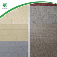 Panneau mural sandwich OEM en métal sculpté, décoratif, imperméable, ignifuge, insonorisant et isolant thermique pour villa préfabriquée