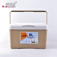 Glacière isotherme en PVC de 8 litres, portable, pour voiture et extérieur, compacte, pour vin, vaccins et conservation du lait maternel
