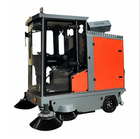 Balayeuse autoportée électrique à canon de brumisation LM-W2000, capacité de montée de 25 %, 20 km/h, pneus pleins 350-10, pour extérieur, places publiques et ports