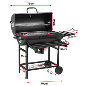 Barbecue <span class=keywords><strong>vertical</strong></span> sans fumée 3 en 1 avec rôtissoire automatique pour jardin et cuisine en plein air - Product Image 5
