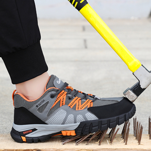Calzado de Seguridad con Puntera de Acero Antideslizante y Anti-Impactos para Hombre y Mujer, Zapatos de Trabajo para Exteriores, Deportes, Construcción, Fábrica - Product Image 5