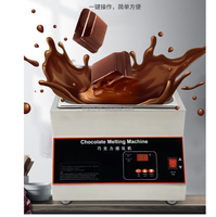 Machine commerciale de fabrication de chocolat à chauffage par air machine électrique de fusion de chocolat à 4 réservoirs