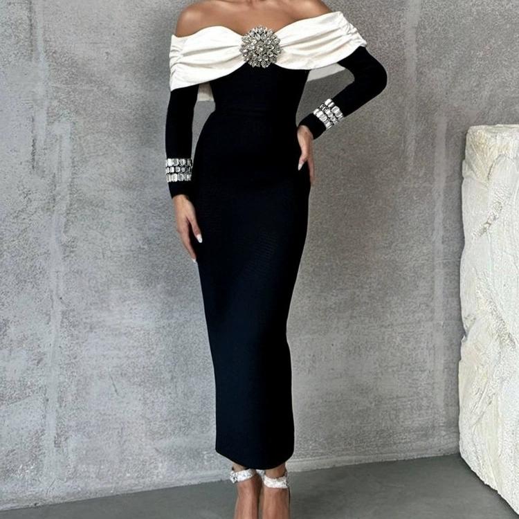 high end bodycon dresses SKMY 2025 Summer New Sexy Spaghetti Strap Open Back Solid Bodycon Dress  High-End Club Party Women's Versatile Outfit