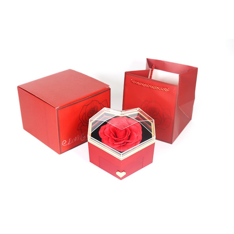 Flor de jabón roja