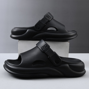 Men's And Women's EVA <b>Slippers</b> Thick Sole One Strap Sandals Summer Non Slip Breathable <b>Flip</b> <b>Flops</b> Size 36 To 45 - Product Image 2
