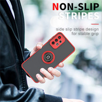 Coque Mate Style Ins pour iPhone 17 16 15 Pro Max 14 Plus 13 Pro 12 11 avec Anneau Rotatif à 360 Degrés et Support Antichoc