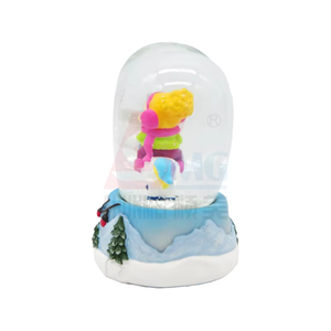 Kit d'ornement de globe d'eau Prince <span class=keywords><strong>licorne</strong></span> en forme de coeur romantique boule à neige en résine scintillante pour anniversaire de mariage saint valentin - Product Image 3