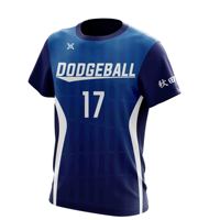 Jersey Dodger Pria 4XL Custom Jersey Dodgeball Anti Keringat Disetujui untuk Pertandingan MOQ Rendah 1/4pcs Pasokan Pabrik
