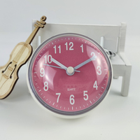 Reloj de Pared MINI Moderno de 3 Pulgadas para Baño, Personalizado de Fábrica, Material ABS, Resistente al Agua, Reloj de Ducha Resistente al Agua para Cocina