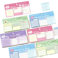 Juego de Mini Notas Adhesivas, Notas Diarias, Planificador Simple, Lista de Tareas, Notas de Estudio, Notas Adhesivas Reutilizables