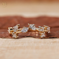 Bague de fiançailles et de mariage personnalisée 1CT en diamant de laboratoire VVS, or 18 carats, certifiée IGI, alliance éternité en diamant de laboratoire, joaillerie fine