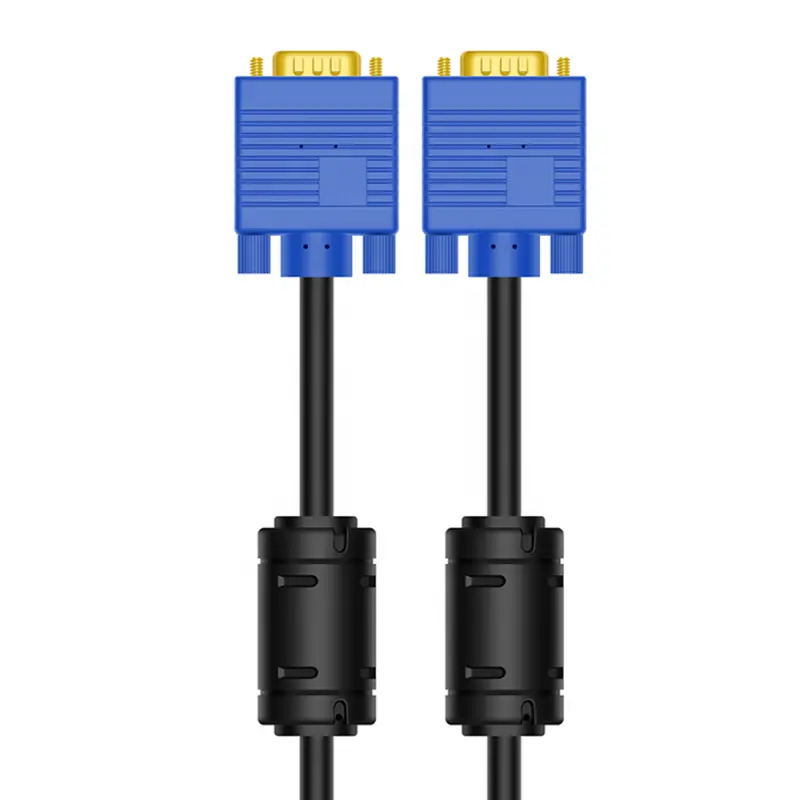 OEM 1.5m 3 + 4 VGA kabel laki-laki ke laki-laki 15pin ke 15 pin VGA hd konektor kabel Vga