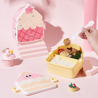 Draagbare lunchbox voor studenten, lichte maaltijd, fruitbox, nieuwe creatieve cakevormige lunchbox, kinderlunchbox met deksel