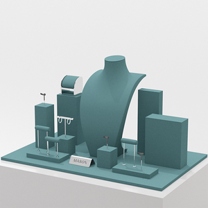 MASON Set de Présentoirs de Luxe sur Mesure pour Vitrine et Comptoir à la Dernière Mode, en Microfibre et Cadre Métallique - Product Image 2