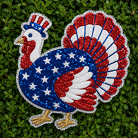 Patchs thermocollants personnalisés OEM en feutre non tissé, brodés de fleurs et d'alphabet à sequins, grands, de créateur, pour vestes, badges et logos