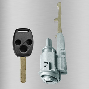 Honda Ignition <b>Lock</b> Cylinder BT022D2 1 <b>Key</b> Light Grey Zinc Alloy Car <b>Lock</b> For CRV Accord Fit Civic Odyssey - Product Image 3