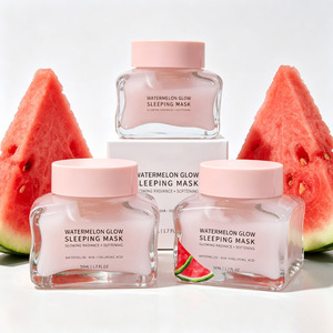 Mascarilla Nocturna Watermelon Glow de Marca Privada, Exfoliante con AHA y Ácido Hialurónico, Cuidado de la Piel al por Mayor - Product Image 3