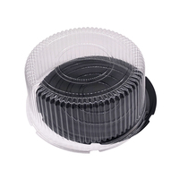 Boîte à gâteau élégante en plastique transparent, 10 pouces, élégante, transparente