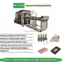 Mesin Pembuat Kotak Makanan Cepat Saji Otomatis Penuh, Mesin Pembuat Piring Sekali Pakai, Produktivitas Tinggi, Ramah Lingkungan, Mesin Vacuum Forming Plastik