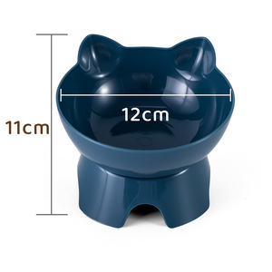 Gamelle surélevée pour chat avec oreilles de chat, à ouverture inclinée et support cervical - Product Image 5