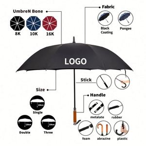 Parapluie droit léger promotionnel de haute qualité, vente en gros à prix abordable, avec logo personnalisé - Product Image 6