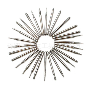 Juego de 30 agujas de diamante Mr Drill para pulir, brocas de carburo con punta cónica para pulir y tallar. - Product Image 1