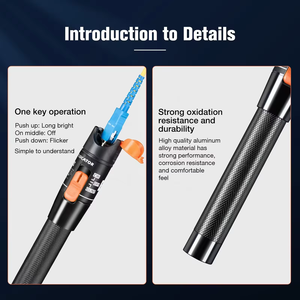 GUANGYING Lápiz Localizador Visual de Fallas de Fibra Óptica (FTTH) con Luz Roja, 5KM 50mW, con Conector UPC y Detección de Puntos de Interrupción - Product Image 6