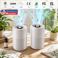 Purificateur d'air HEPA silencieux pour bureau, chambre et dortoir, avec livraison directe d'usine, OEM/ODM, entrepôt américain, certifié CE/FCC