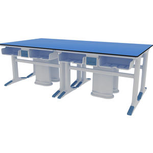 โต๊ะนักเรียนอลูมิเนียมอัลลอยด์สำหรับนักเรียนโต๊ะสาธิตเฟอร์นิเจอร์ห้องแล็ปร่วมสมัยโต๊ะสาธิต4 - Product Image 2