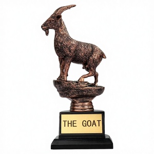 Trofeo de Resina con Forma de Cabra, Figura Decorativa de Animal Pintada a Mano para Premios y Exhibición, Modelo de Recuerdo de Moda para Fiestas - Product Image 2