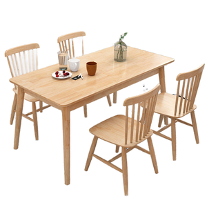 Mesa de Comedor Moderna de Madera Sólida Estilo Mediados de Siglo para Muebles de Hotel y Restaurante - Product Image 1