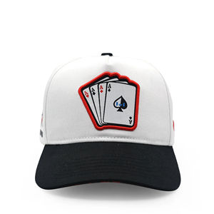 Vente en gros de haute qualité Logo personnalisé 5 panneaux Logo Patch tissé Casquettes de baseball à bord incurvé Chapeaux - Product Image 3