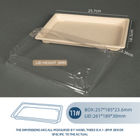 SenAng Vente en gros de boîtes à sushi jetables personnalisées, compostables, en bagasse de Sugurane, pour emporter