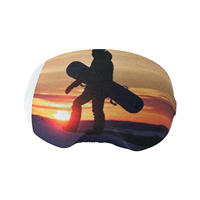 Housse de protection personnalisée pour masque de ski – Nouveau design, portable, élastique, anti-poussière, douce, pour lentilles de masque de ski
