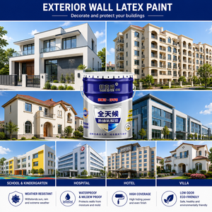 Peinture latex architecturale extérieure résistante aux intempéries, aux fissures et écologique, revêtement à base d'eau pour murs extérieurs - Product Image 6