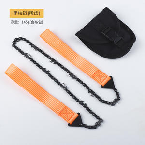 Sierra de mano con cadena de 600 mm, herramienta de supervivencia portátil de acero para exteriores con bolsa de transporte - Product Image 2