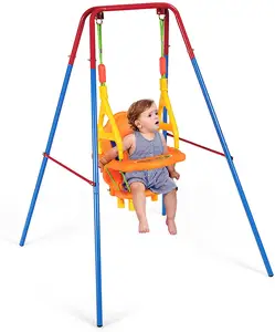 Gấp trong nhà ngoài trời Swing Seat Set Toddler đu trẻ em duy nhất đứng Swing