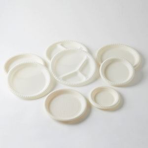 Assiettes jetables en amidon de maïs biodégradable de haute qualité pour les fêtes - Product Image 1