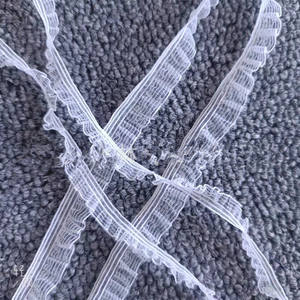 Ruban élastique blanc en gaze de <span class=keywords><strong>verre</strong></span> à volants en dentelle pour <span class=keywords><strong>sous</strong></span>-vêtements de cheveux pour enfants - Product Image 2