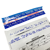 Pochette personnalisée en plastique avec fermeture éclair auto-adhésive, anti-contrefaçon, sécurisée, étanche et résistante aux éclats