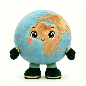 Peluche globe terrestre personnalisée, peluche planète Terre, peluche carte du monde, peluche Terre - Product Image 2