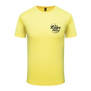 Men's <b>100</b>% Cotton <b>Polyester</b> Short Sleeve T-<b>Shirt</b> Customizable Candy Color Quick Dry Breathable Oversized O-Neck Collar Knitted - Product Image 5