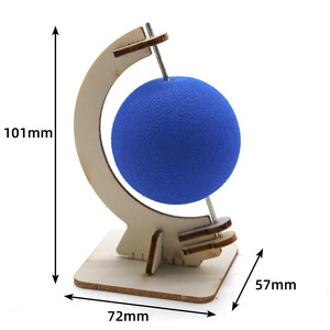 Globo terráqueo de madera para armar, juguete educativo de ciencia para el aprendizaje de los niños - Product Image 3