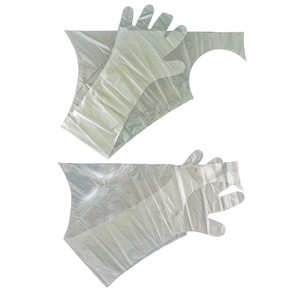 Sarung Tangan Plastik Sekali Pakai BLUEWORTH untuk Inseminasi Rektal Panjang/Ekstra Panjang, Pemeriksaan Sapi Babi, 50 pcs/kantong, Model LR, Umur Simpan 6 - Product Image 4