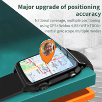 Bracelet intelligent magnétique carré 4G pour personnes âgées, soins d'urgence pour les patients atteints de la maladie d'Alzheimer, démence, alarme de chute, GPS, SOS, montre intelligente, autisme