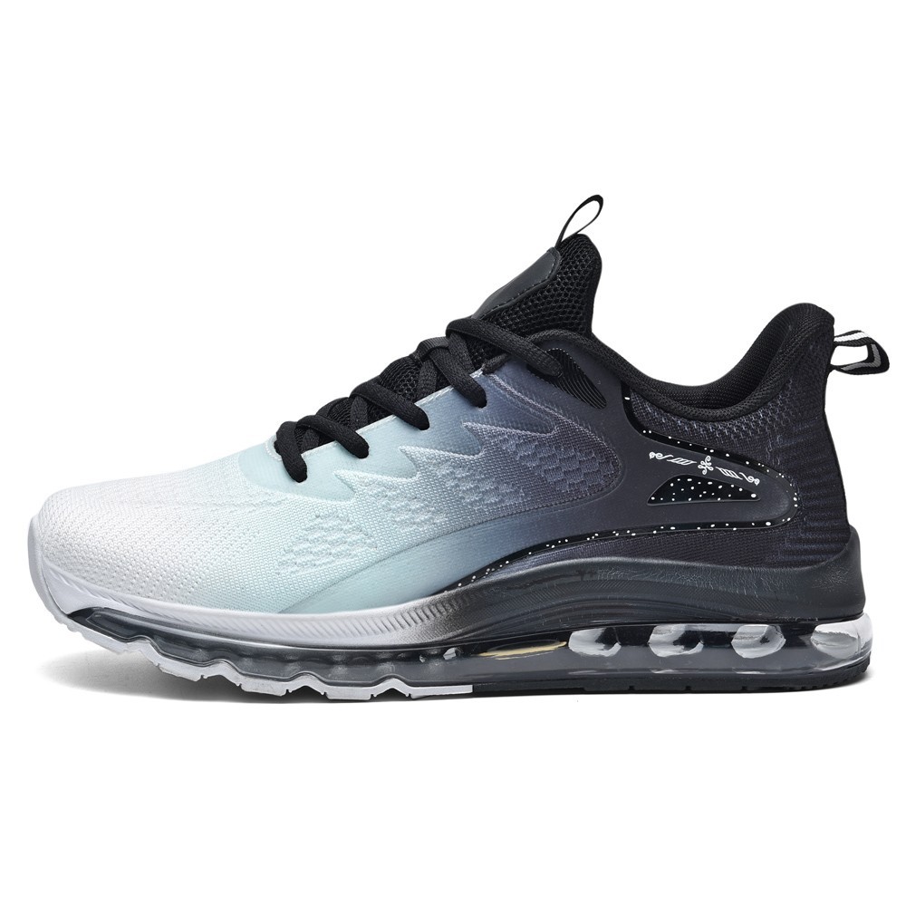 Custom 2024 Men's Running Shoes High Mesh Sneakers PU Cushioned Outdoor Walking Sports Jogging Training Footwear Casual Design