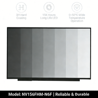 Écran LCD FHD 15,6 pouces reconditionné pour ordinateur portable NV156FHM-N6F, luminosité 300 nits, 100 % sRGB, usage professionnel